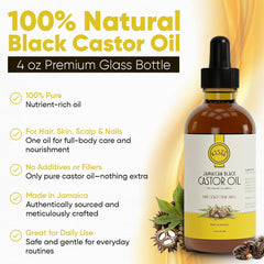 Kisii Aceite de Ricino Negro Jamaicano masajeando cuero cabelludo para nutrición