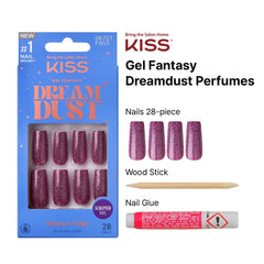 KISS Dreamdust pink gel glue 2 mL for secure at-home nails
