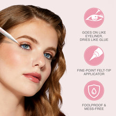 KISS Lash GLUEliner compatible con lentes de contacto para uso diario