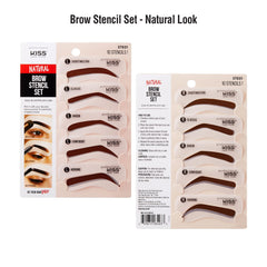 Moldes reutilizables de cejas Kiss New York para distintos estilos