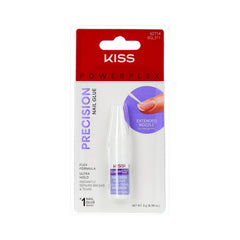 KISS Powerflex, pegamento para uñas con precisión, facilita aplicación limpia y precisa.