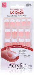 Kiss-Salon Acrílico Frances Kit Mediano: ideal para un francés clásico duradero.
