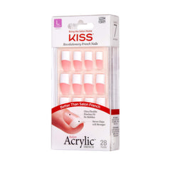 KISS Kiss Salon Uñas francesas 28 piezas, detalle de borde para un look definido.