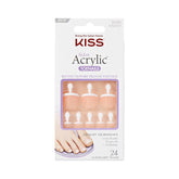 KISS Salon Acrylic uñas-pies: aplicación rápida para un look impecable.