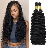 KISS HAIR trenzas boho con onda profunda de 18 pulgadas para resultados duraderos