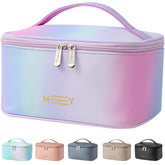 KITENROM bolsa de maquillaje portátil con soporte para brochas, ideal para viaje seguro.