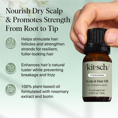 Kitsch Aceite Romero Cabello con Biotina para fortalecimiento suave