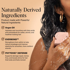 Kitsch Argan Oil Shampoo Bar hidratacion ligera sin peso para el cabello.