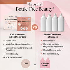 Kitsch barra champú, ingredientes limpios y sin químicos agresivos.