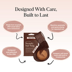 Kitsch bolsa malla reduce-desechos-plastico usa jabon en barra para reducir botellas.