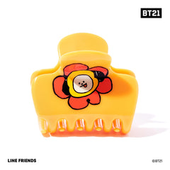 Kitsch BT21 CHIMMY clip abombado mediano en dos tonos para looks diarios vibrantes.