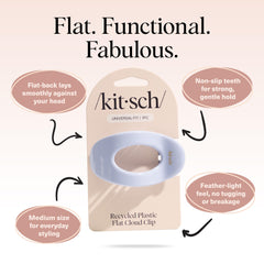 Kitsch Clip Plano diseño pulido que eleva cualquier peinado.