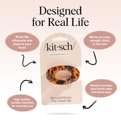 Kitsch clip plano ligero y cómodo ideal para uso diario.