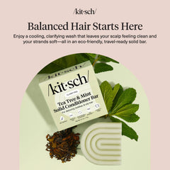 Kitsch acondicionador-bar árbol de té y menta, aporta brillo y sensación limpia.