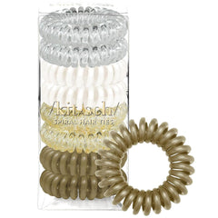 Kitsch espirales para cabello rubio, 8 piezas, suave y sin daños.
