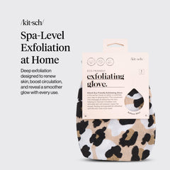 Guante exfoliante de Kitsch para cuerpo, uso diario para textura suave
