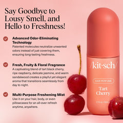 Kitsch perfume para cabello con aplicador para retoques rápidos.
