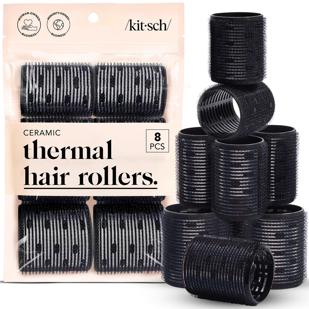 Kitsch rodillos termicos ceramicos primer plano para volumen duradero