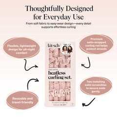 Kitsch detalle de satén en la barra para rizos suaves