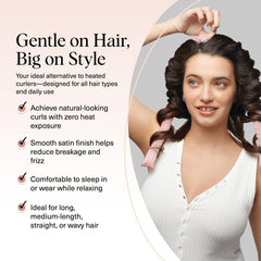 Kitsch uso nocturno del conjunto sin calor para rizos cómodos