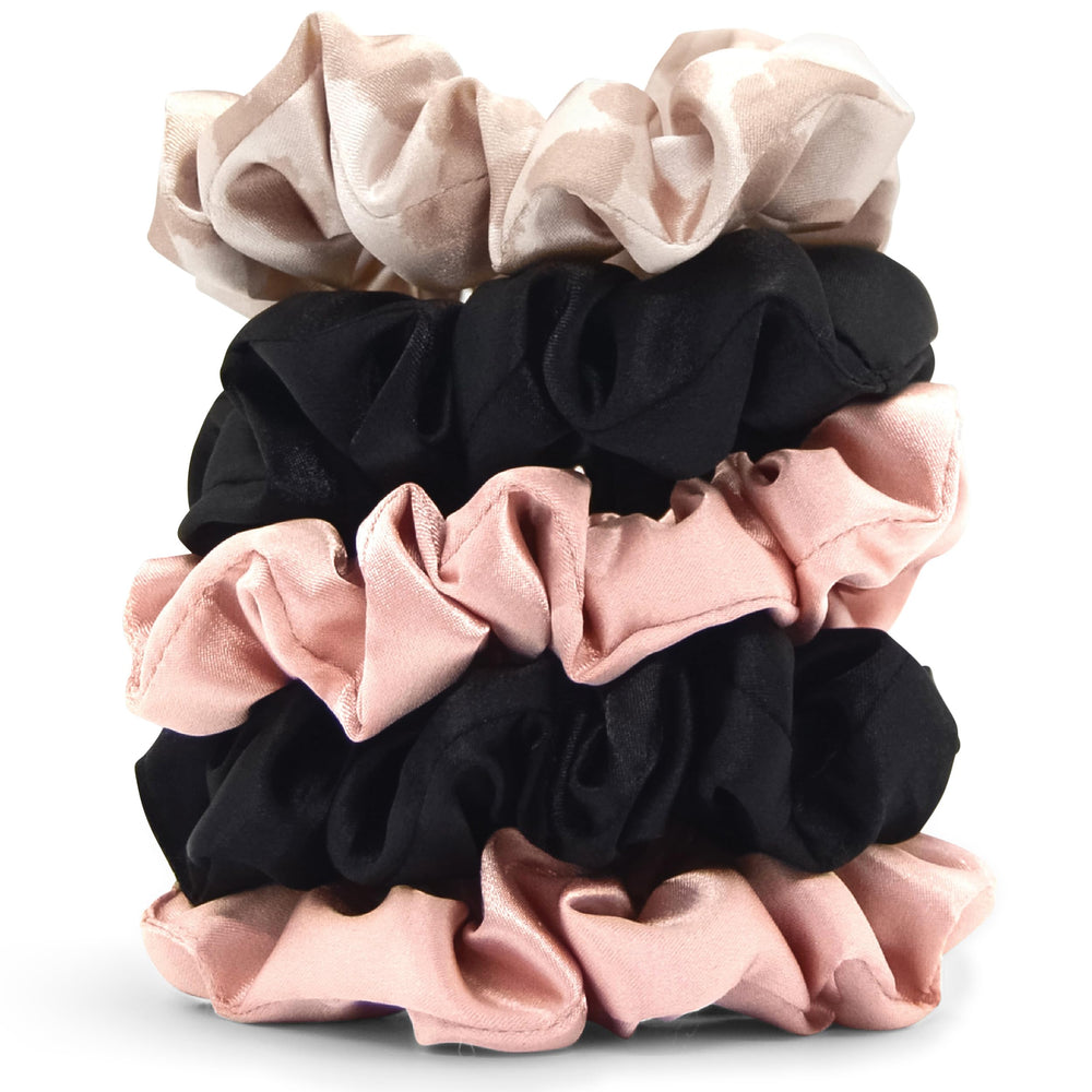 Kitsch Satin Scrunchies para uso diario suave y sin daño, ayuda a peinar sin tirones