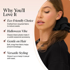 Kitsch coletero plisado para uso diario en cabellos lisos o rizados