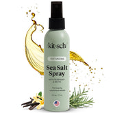 Kitsch Sea Salt Spray ondas-playa aporta rizos sueltos y brillo natural para uso diario.