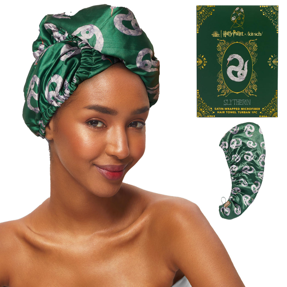 Kitsch Slytherin toalla de microfibra satinada para secado rápido y suave.