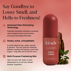 Kitsch tecnología eliminación de olores, neutraliza olores en el cabello