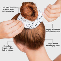 Kitsch toalla microfibra para cabello ideal para playa o ducha.