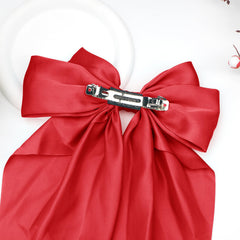 Kivzex Lazo satinado rojo grande, listo para bodas y eventos.