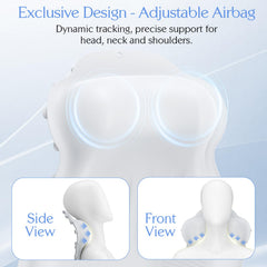 Kixcvdm airbag-inflable-4d proporciona soporte ajustable para cuello y espalda.