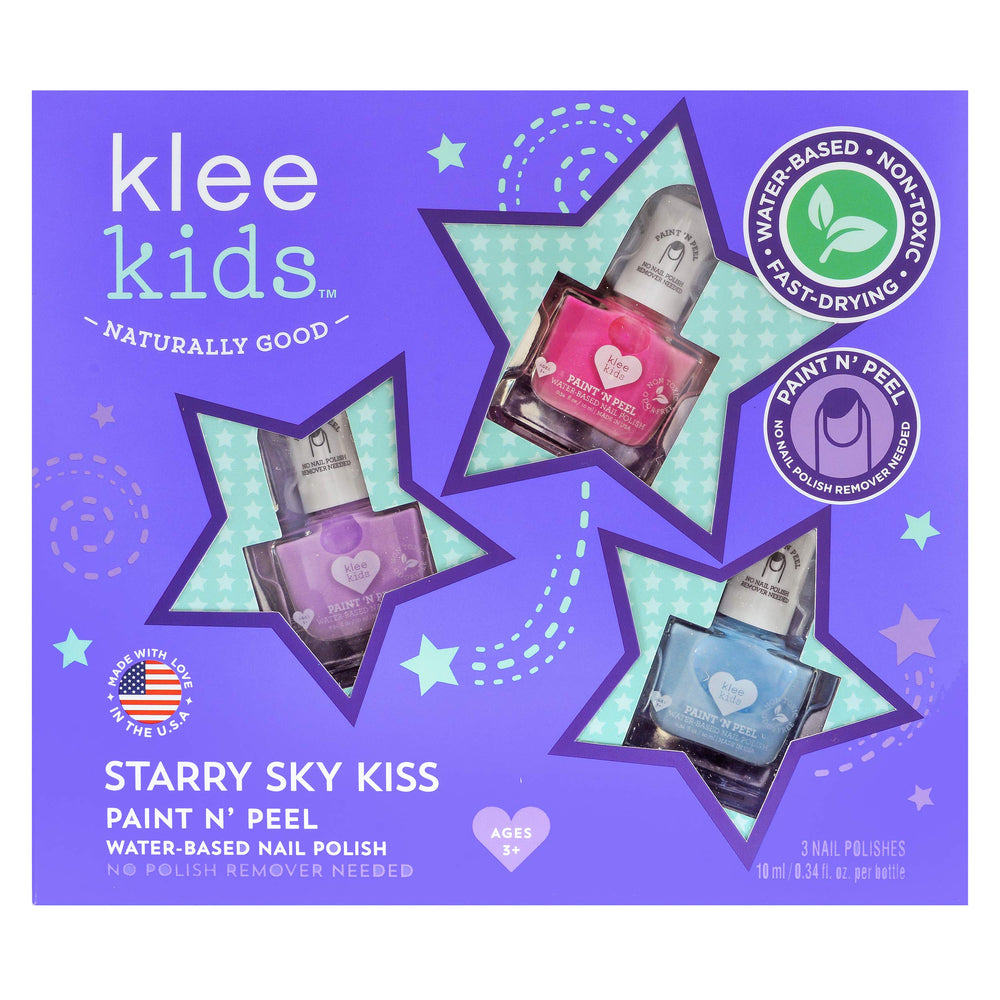 Conjunto Klee Naturals Starry Sky Kiss completo, ideal para regalo sin olores.