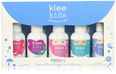 Klee Naturals Kids Set mini viaje: empaque compacto para cuidado suave en viaje.