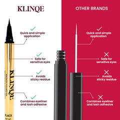 Klinqe punta ultra fina para un delineado limpio y preciso.