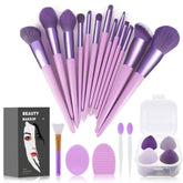 Koccido brochas 22 piezas en funda para un maquillaje ordenado y práctico