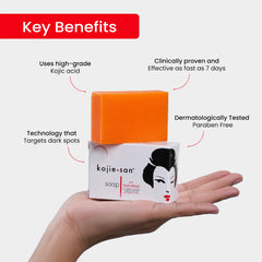 Kojie San 65g bar ideal for facial and body use
