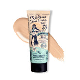 Kokua Sun Care SPF 30 sur la bouteille protège efficacement la peau.