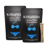 KoluaWax cera dura para rostro, enfoque en grano, resultado suave