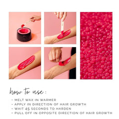 KoluaWax aplicación precisa en rostro para vello grueso.