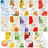 KONEUK ensemble de 126 masques visage pour une routine hydratante et polyvalente