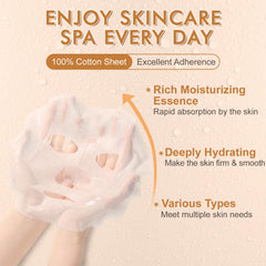 KONEUK mascarilla facial, aplicación fácil para un cuidado rápido.