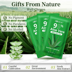 KONEUK gel de aloe vera para cara, cabello y cuerpo, absorción rápida