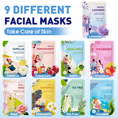 Mascarilla facial KONEUK de rosa para suavidad