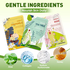 Mascarilla de granada de KONEUK para nutrición suave.