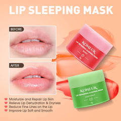 KONEUK mascarilla labial para dormir sabor menta, hidratación y frescura