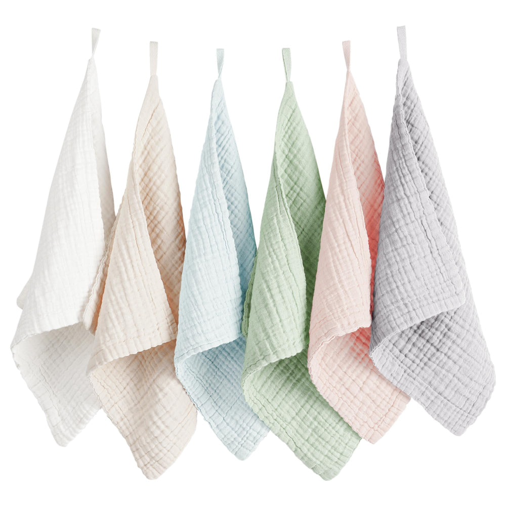 Konssy toallas faciales de muselina absorbentes para limpieza suave