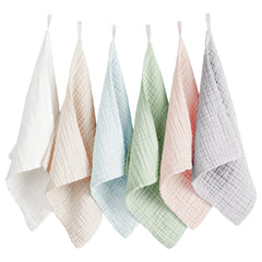Konssy toallas faciales de muselina absorbentes para limpieza suave