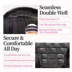 KooKaStyle four-piece set offers flexible wefts for fullness.