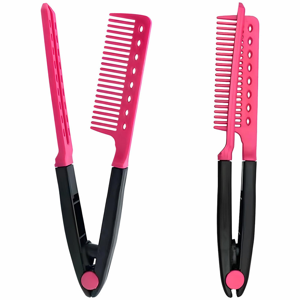 Set de alisado Kootinn con dos peines para preparar el cabello sin nudos.